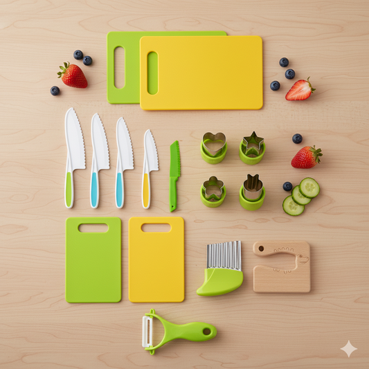 Kit de cuisine Montessori pour enfants (13 pièces)