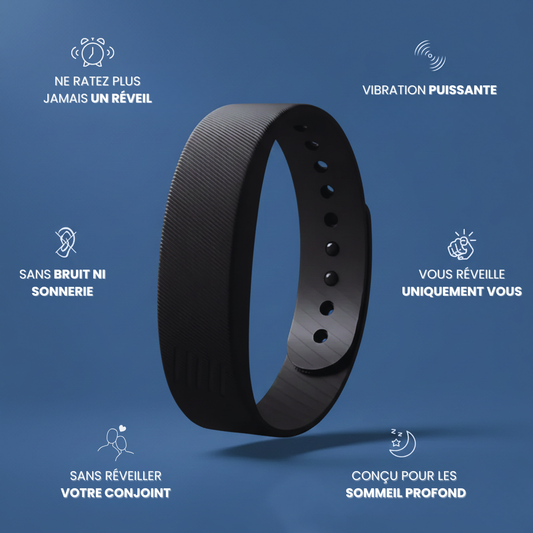 HuraSleeps - Alarme vibrante silencieuse pour personnes sourdes et malentendantes