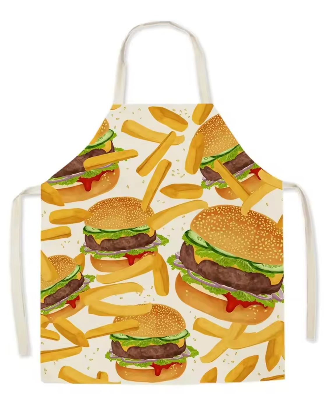 Tablier de cuisine "Frites Burger" pour enfants