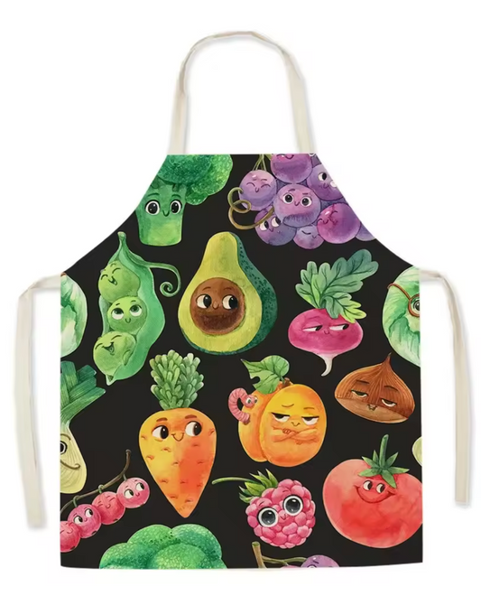 Tablier de cuisine "Fruits & Légumes" pour enfants