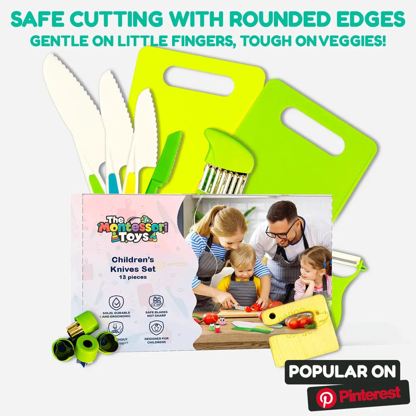 Kit de cuisine Montessori pour enfants (13 pièces)
